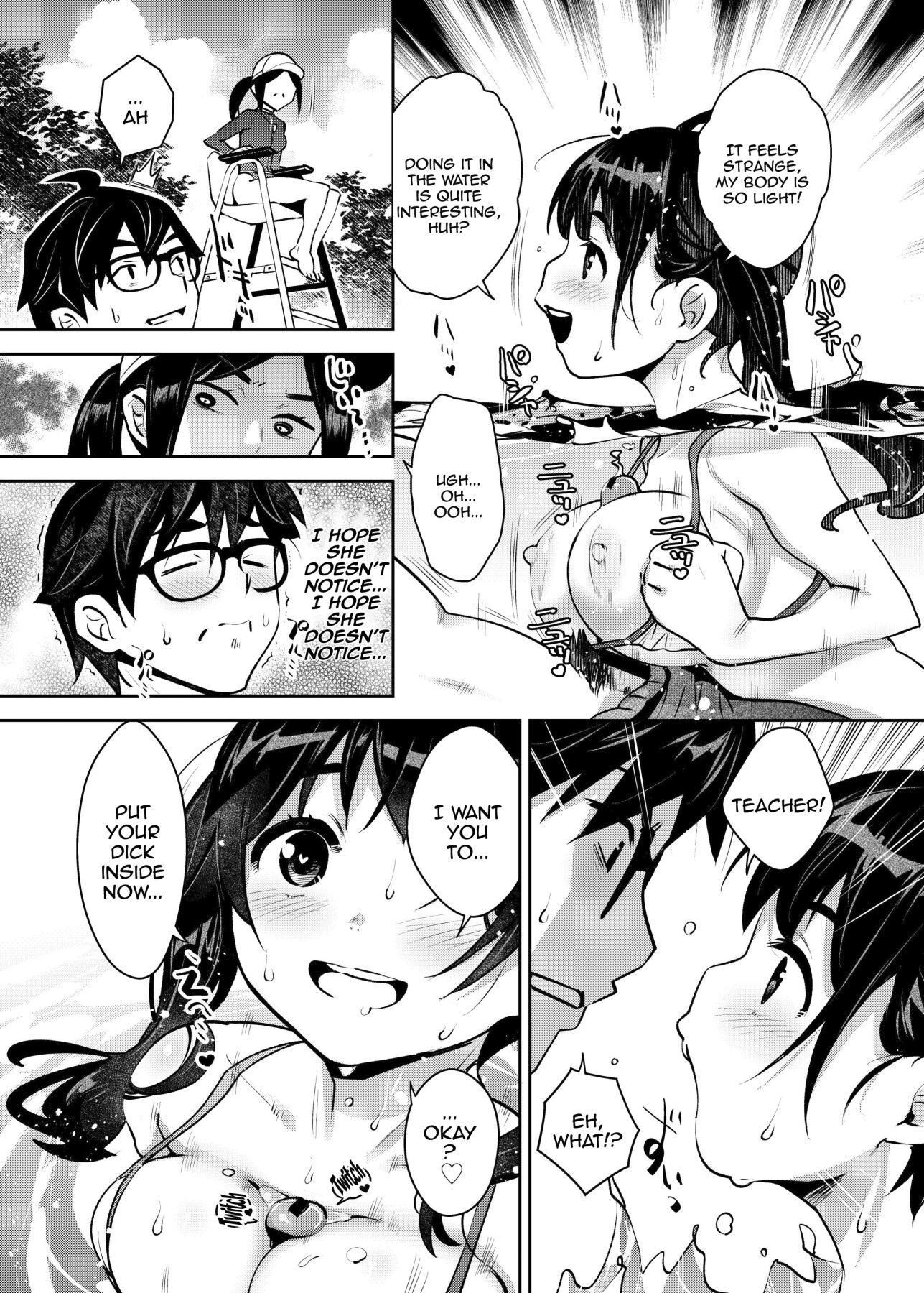 Hentai Manga Comic-Inakax 7! Having Sneaky Sex In The Pool And The Locker Room-Read-9